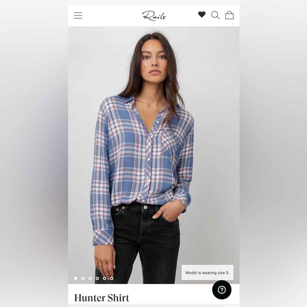 Rails Hunter Flannel Shirt Small